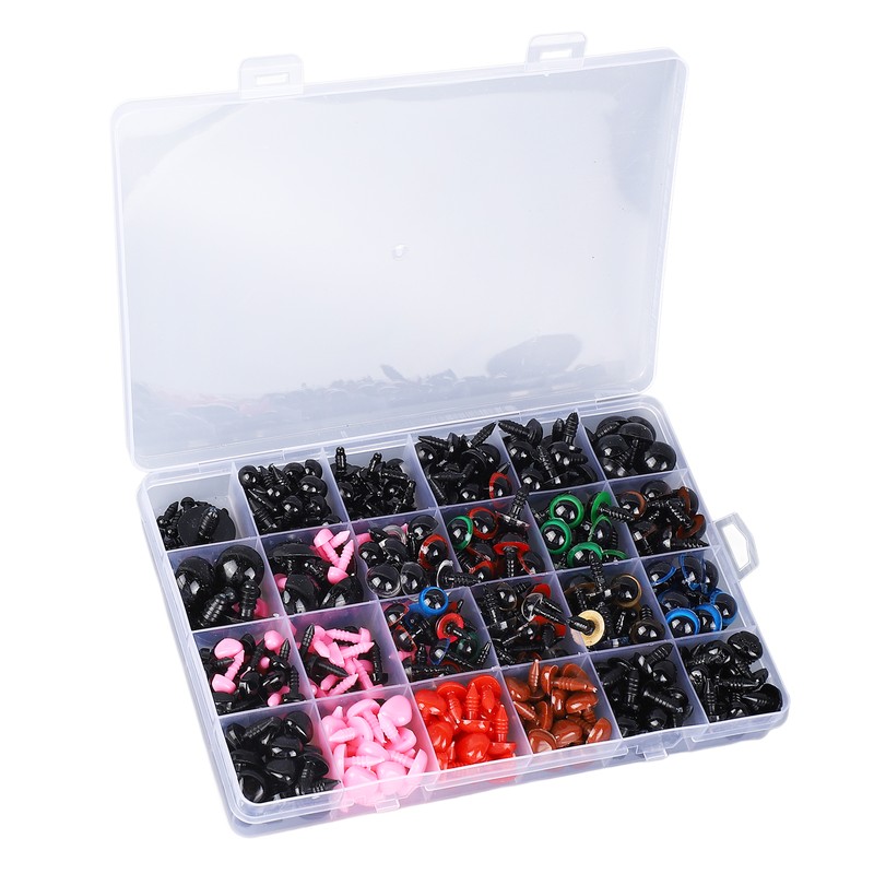 868pcs Safety Eyes and Noses Stuffed Crochet Eyes with Washers