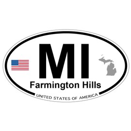 US Decal, Inc. Farmington Hills, Michigan - Oval Magnet