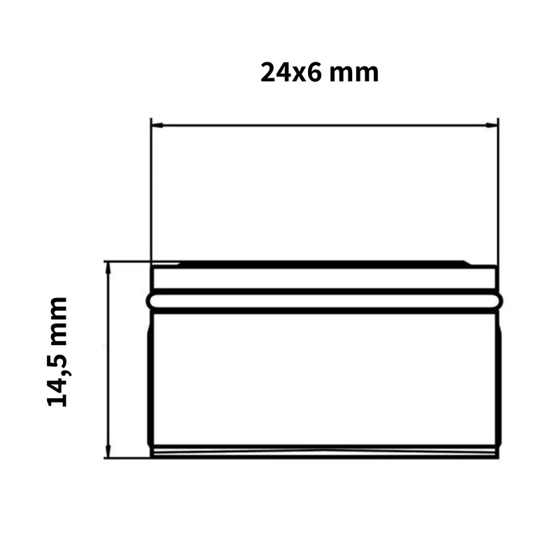 Neoperl Rectangular Aerator 24 x 6 mm 2328290