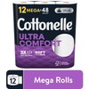 Cottonelle Ultra ComfortCare Toilet Paper - Beige, Mega Rolls (12