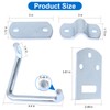 Stake Bed Latches Bracket Set, Straight Side Gate Latch for