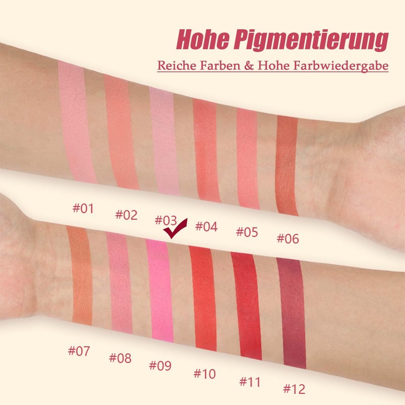 Cream Blush Pink, Matte Lightweight & Breathable Blush Cream, Waterproof