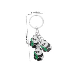 iplusmile Cute Panda Keychain Durable Car Keychain for Women Unique Cartoon Keyring Accessory for Management present for Animal Lovers