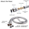 Shower Hose 2m, Long Shower Hose, Universal Replacement Stainless Steel
