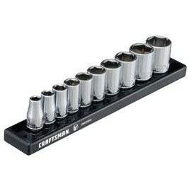 CRAFTSMAN V-SERIES Socket Set, Shallow SAE 1/4 Inch Drive, 10 Piece (CMMT17300V)
