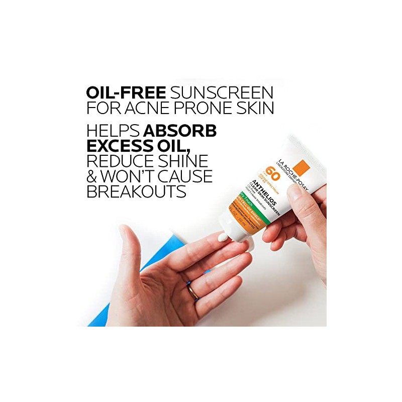 La Roche-Posay - Protector solar Anthelios Clear Skin SPF 60,