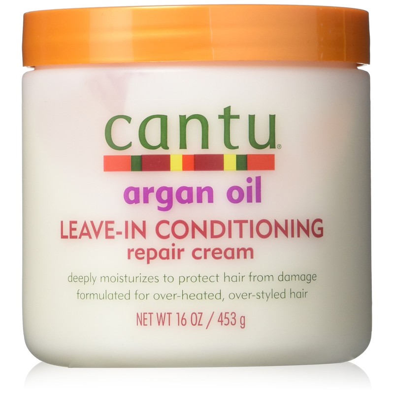 Cantu Argan Oil Leave-In Conditioner Repair Cream 16 Ounce (473ml)