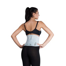 LOREY-LU10077 Breathable Back Support Elastic Mesh, silver, xx-large