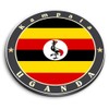 1 x Round MDF Magnet - Uganda Kampala East Africa