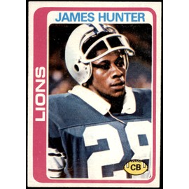 1978 Topps # 389 James Hunter Detroit Lions (Football Card) EX/MT+ Lions Grambling
