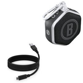 BoxWave Cable Compatible with Bushnell Wingman Mini GPS Speaker - DirectSync - USB 3.0 A to USB 3.1 Type C, USB C Charge and Sync Cable - 6ft - Black