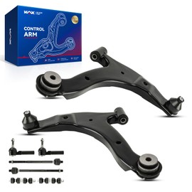 KAX Front Lower Control Arm w/Ball Joint + Tie Rod End + Sway Bar Link Fit for 2001-2010 Chrysler PT Cruiser 2000-2005 D-odge Neon Left + Right Suspension Kit K620009 K620010 8PCS