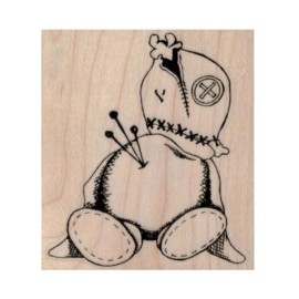 Viva Las VegaStamps! NEW Voodoo Doll RUBBER STAMP, Voodoo Stamp, Pin Doll Stamp, Dark Magic Stamp