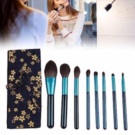 Ejoyous Brochas de Maquillaje Kit 8 Piezas, Juego de Brochas Cosméticas Brochas Sintéticas Súper Suaves para Maquillaje de Ojos Juego de Brochas para 