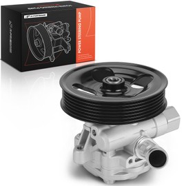 A-Premium Power Steering Pump, with Pulley, Compatible with Jeep Wrangler 2012-2017, Wrangler JK 2018, 3.6L Gas, Replace # 5154400AC