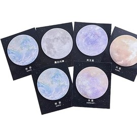 Space Planet Earth Moon Sticky Note Cute Kawaii Paper Memo Pad Self Adhesive Stickers School Office Supplies Stationery Processed Self-Stick Note Pads