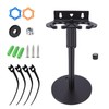 Summina Microphone Holder Wall Mount Dual Slot Adjustable Height Mic