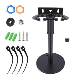 Summina Microphone Holder Wall Mount Dual Slot Adjustable Height Mic Stand