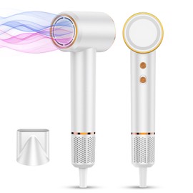 Hair Dryer, 110000 RPM High-Speed Blow Dryer 500 Millions Negative Ionic Care Hair Dryer for Fast Drying, 4 Temps/2 Speeds Lightweight Hairdryer with Magnetic Nozzle for Home Travel Women Man