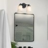 US Instock ETL Black Iron Double Vanity Lights for Mirror