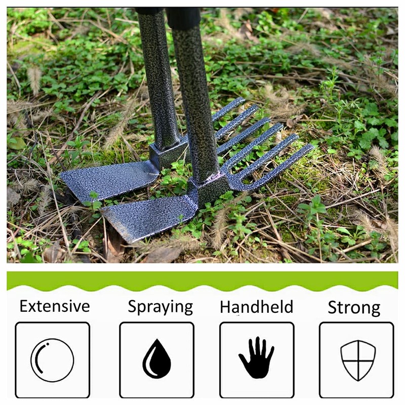 ZOG Garden Big Hand Digger and Hoe Combo Garden Tool,Heavy