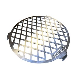 Vortex™ Direct Sear Grill Grate Accessory for Medium BBQ Vortex Charcoal Cone; Fits 18.5 22.5 26.5 Weber, WSM, Kettle, UDS - Stainless - USA Made Genuine 12" round (12in Grate for Med Vortex)