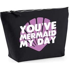 Hippowarehouse You've mermaid my day printed make up cosmetic wash bag 18x19x9cm