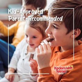 Kedem Kids, Crunchee! Dairy Chocolate Flavored Cereal Bars, "2 Pack" (Total 12 Bars) Individually Wrapped, Good Source of Calcium