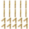 20Pcs 4 mm Hidden Brass Miniature Barrel Hinges, 4 x