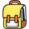 Kawaii Backpack Cute Cartoon 3D Jumping Style 2D Drawing Manga