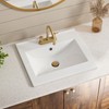 20"W x 18"D Drop In Bathroom Sink with 4-in Centerset