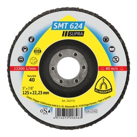 'Klingspor SMT 624 Supra' 322772 Abrasive Mop Discs 125 mm K40 Curved