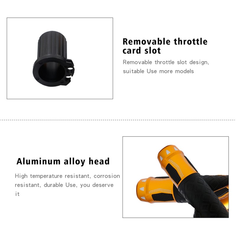 12V Electric Motorcycle Handlebar Heated Grips Temperature Adjustable Electric Heated