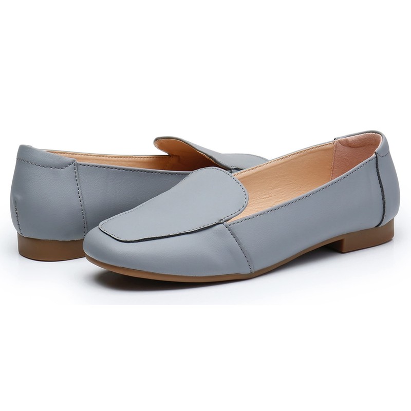 VenusCelia Zapatos planos encantadores para mujer, Gris azul, 9 US