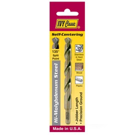 IVY Classic 10531 31/64-Inch Hi-Molybdenum Steel Drill Bit, 135-Degree Split Point, Reduced Shank, USA, 1/Card