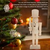 Ciieeo Wooden Nutcracker Craft Wooden Nutcracker Graffiti Unpainted Wooden Nutcrackers