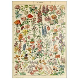 MyPuzzle Fleurs - Flowers for All, Vintage Art Poster, Adolphe Millot - Premium 100 Piece Puzzle - MyPuzzle Special Collection by Havana Puzzle Company