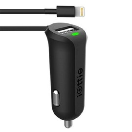 IOTTIE CHCRIO103 RAPID VOLT MINI CAR CHARGER WITH LIGHTNING MFI CABLE