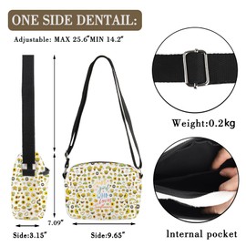 MBMSO Sunflower Crossbody Purse Flower Gifts for Women Sunflower Lovers Gift Just a Girl Who Loves Sunflowers Crossbody Bag, Sunflowers Hb-cb, Small Crossbody Sling Bag