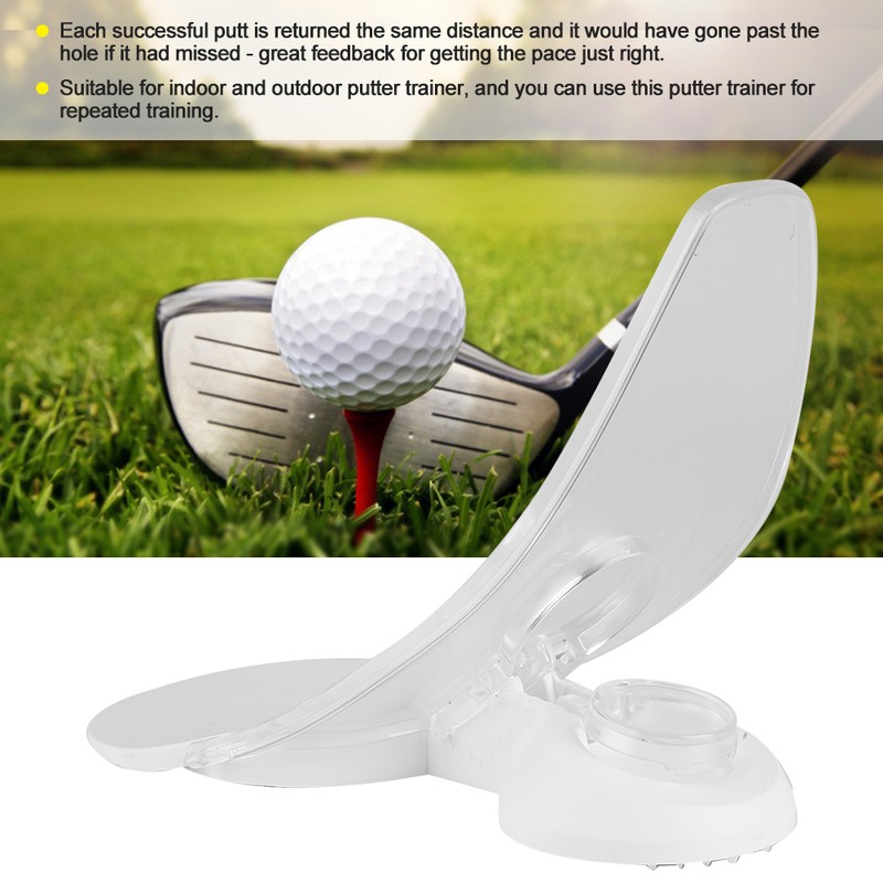 Portable Pressure Real Hole Golf Putter Putting Trainer for Indoor