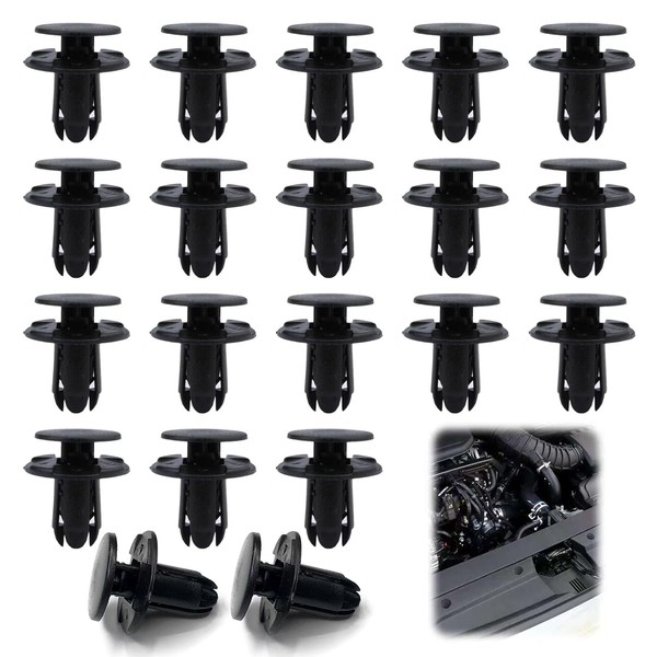 Bumper Clips 20 Pack Plastic Push Retainer Clips OEM 86595-2T500