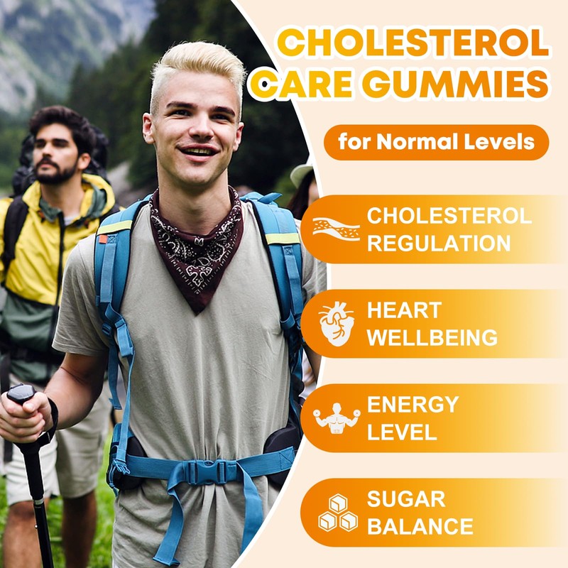 Cholesterol Supplements Gummies, Support Healthy Cholesterol Levels with 1200mg Plant