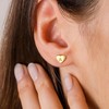 Heart Initial Earrings for Girls Letter Stud Earrings Initial Hypoallergenic