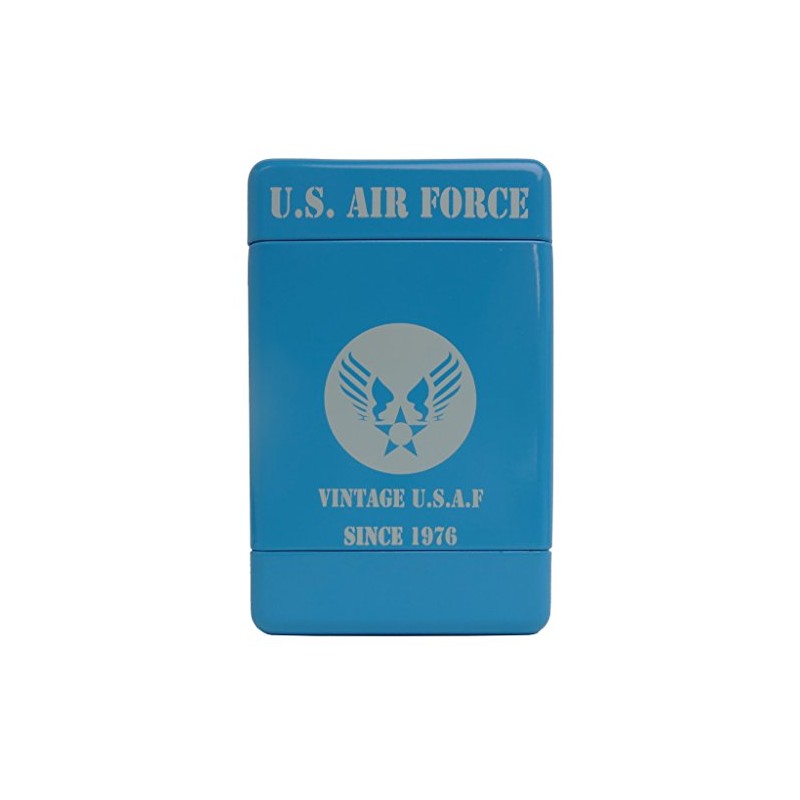 STEPS（ステップス） アルミシガレットケース U.S AIR FORCE USAF ブルー 6cm×2.5cm×9cm