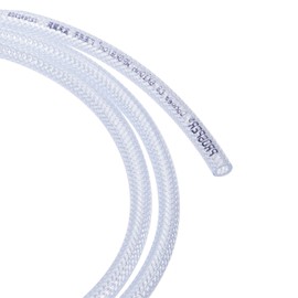 M METERXITY PVC Tubing - Industries Braided Flexible Hose Tube, Kink-resistant, Apply to Industries Transferring Liquid/Water/Oil/Fuel (6mm x 10mm x 2M, Clear)
