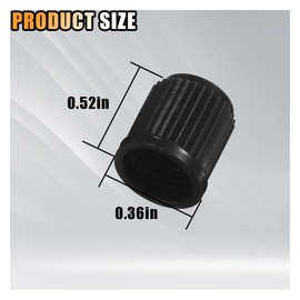 20PCS Tire Valve Stem Caps, Tire Valve Dust Caps Air Caps Cover with O Rubber Seal, Corrosion Resistant Auto Accessories Universal Stem Covers for Trucks Motorcycles Bicycles SUVs (Black)