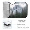 Winter Mountains Front Windshield Sun Shade Accordion Folding Auto Sunshade