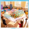 Arrowbash 1 Pcs Kids Play Parachute 6 ft Rainbow Pastel