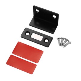 AIXXCUVQ Magnetic Strong Suction Safety Catch Door Door Closer Installation Catch Doors Switching Magnetic Catches Door, Black