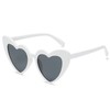 YOSHYA Clout Goggle Heart Sunglasses Vintage Cat Eye Mod Style